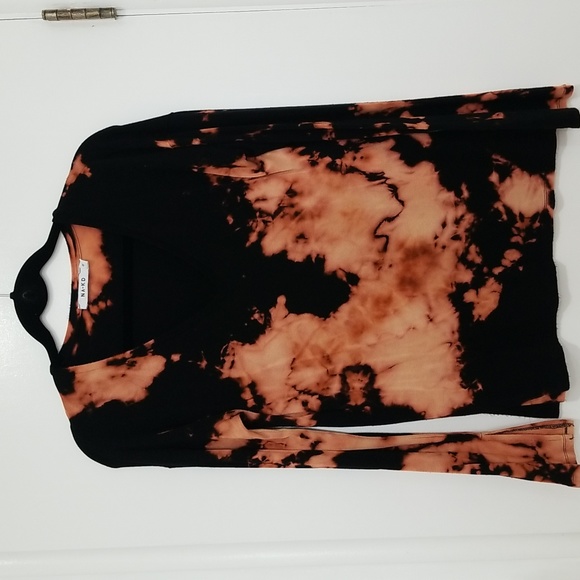 Tops - Women's Long Sleeve Tie Dye Blouse